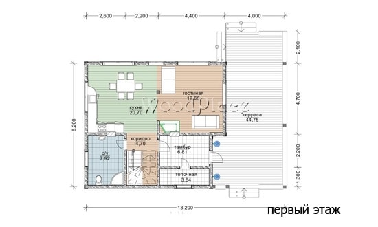 Проект каркасного дома "Ульяна"
