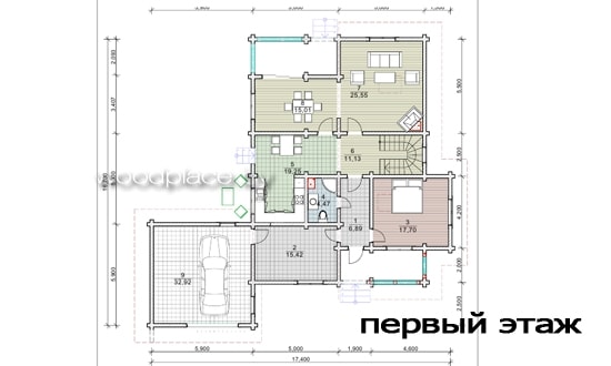 План 1-го этажа