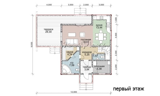 Проект каркасного дома "Москвич"
