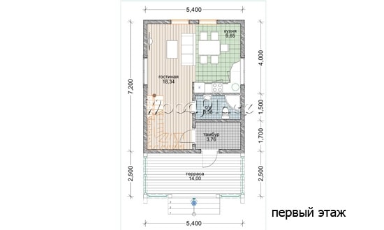 Проект каркасного дома "ГРЭЙМедиа"
