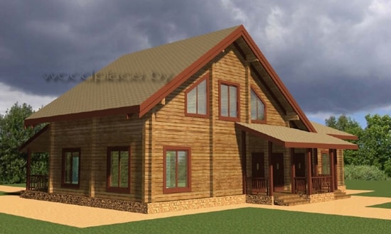 Деревянный дом "Раубичи" 3