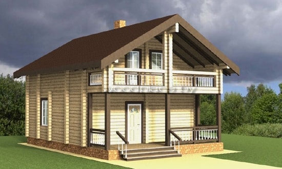 Деревянный дом "Свобада" 2