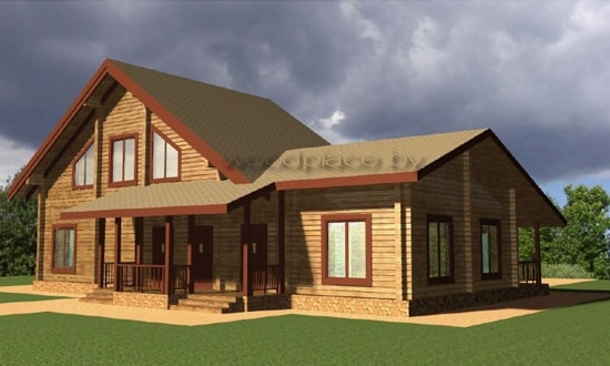 Деревянный дом "Раубичи"