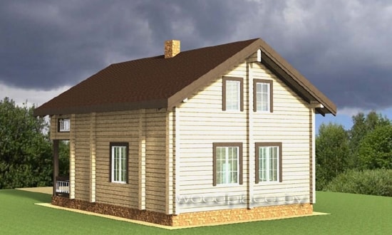 Деревянный дом "Свобада" 3