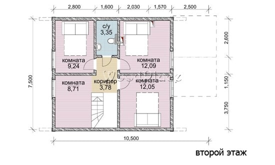 Проект каркасного дома "Барановичи"