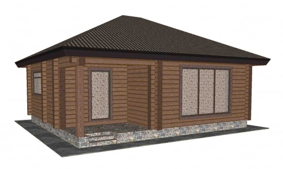 Проект бани  "Боровик"