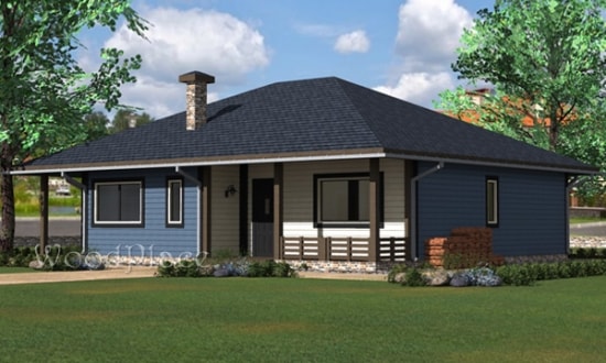 Проект каркасного дома "Алексей"