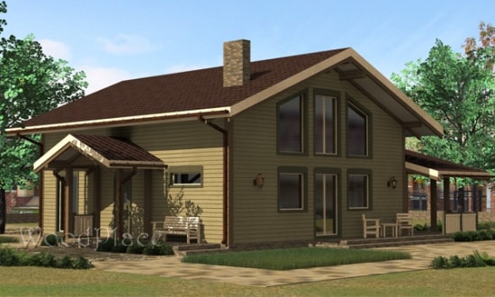 Проект каркасного дома  "Боксер"