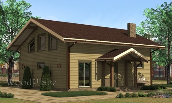 Проект каркасного дома  "Боксер"