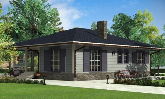 Проект каркасного дома  "Едишки"