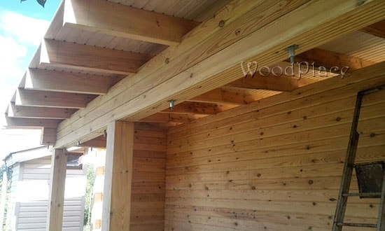 Фотоотчет террасы с баней "Риалт"