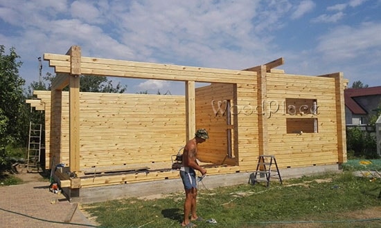 Фотоотчет террасы с баней "Риалт"