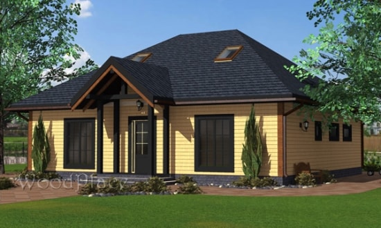 Проект каркасного дома "Каприз"