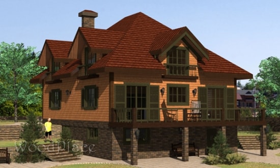 Проект каркасного дома "Лариса"