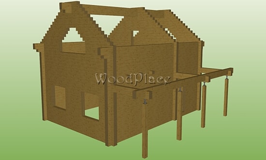 Projekt domu "Łabędzie"