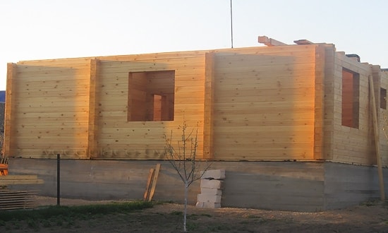 Сборка сруба дома