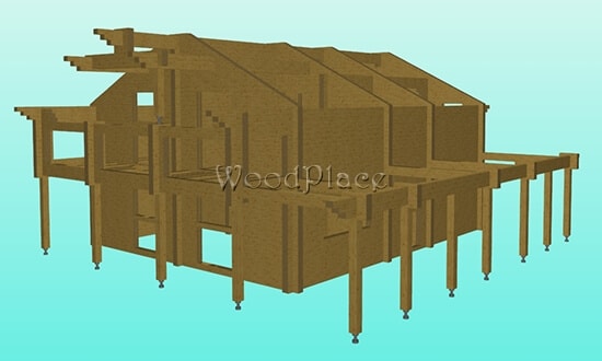 Проект дома "Озёрный замок"