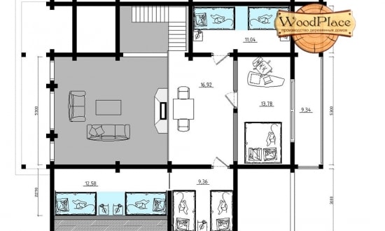 Проект дома "Хостел"