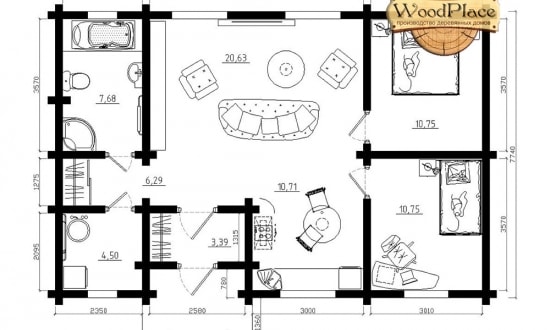 Проект дома "Снегири"
