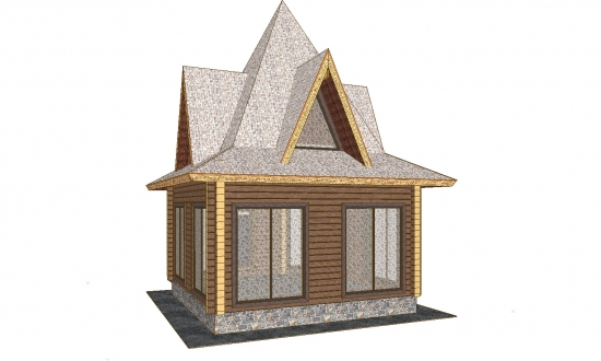 Проект бани  "Теремок"