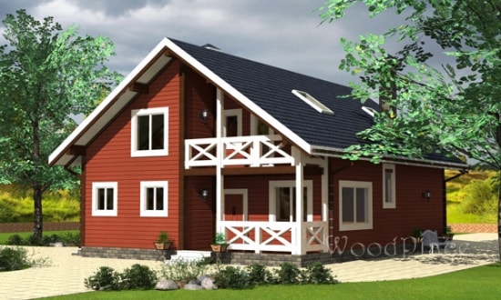 Проект каркасного дома  "Пятевщина"
