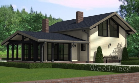 Проект каркасного дома "Силичи"