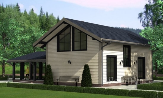 Проект каркасного дома "Силичи"