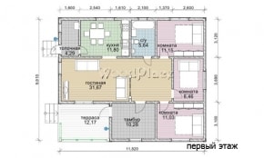 Проект каркасного дома "Молодечно"