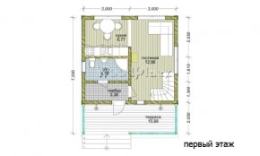 Проект каркасного дома "Лужки"