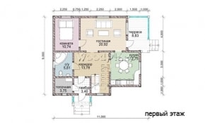 Проект каркасного дома "Дубрава"