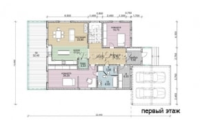 Проект каркасного дома "Лариса"
