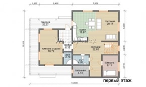 Проект каркасного дома "Силичи"