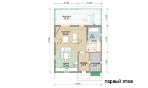 Проект каркасного дома "Киев"