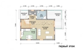 Проект каркасного дома "Петр"