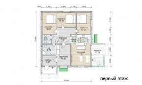 Проект каркасного дома "Юг"