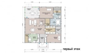 Проект каркасного дома "Каприз"