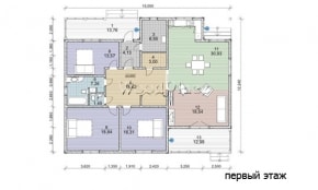 Проект каркасного дома "Алексей"