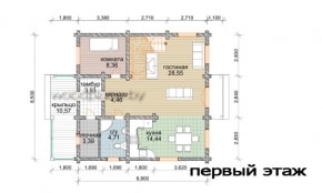 План 1-го этажа