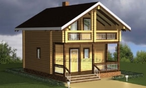 Деревянный дом "Лужки" 2