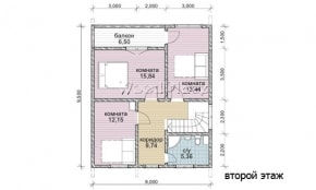 Проект каркасного дома "Москвич"