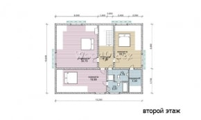 Проект каркасного дома "Лариса"