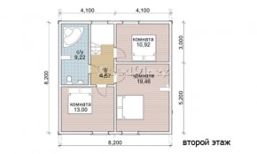 Проект каркасного дома "Конфета"