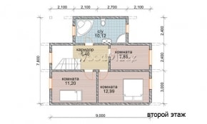 Проект каркасного дома "Петр"