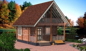 Проект бани  "На дачи"