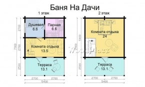 Проект бани  "На дачи"