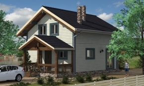 Проект каркасного дома "Барановичи"