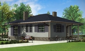 Проект каркасного дома  "Едишки"