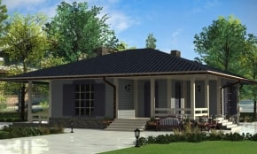 Проект каркасного дома  "Едишки"