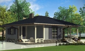 Проект каркасного дома  "Едишки"