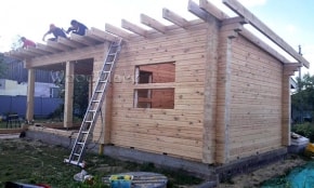 Фотоотчет террасы с баней "Риалт"